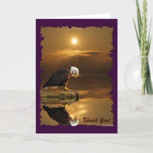Bald Eagle Gratitude Wildlife Thank You Card Bedankkaart