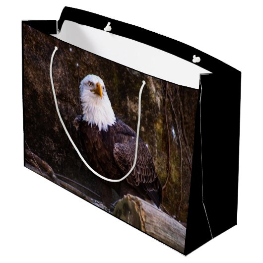 Bald Eagle Groot Cadeauzakje (Achterkant Gekanteld)