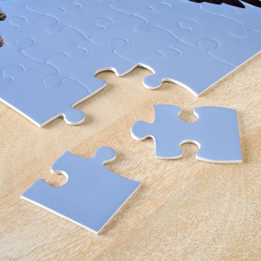 Bald Eagle (Haliaeetus leucocephalus) met vleugels Legpuzzel (Zijkant)