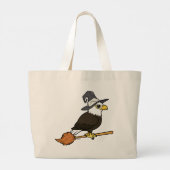 Bald Eagle Halloween Grote Tote Bag (Achterkant)