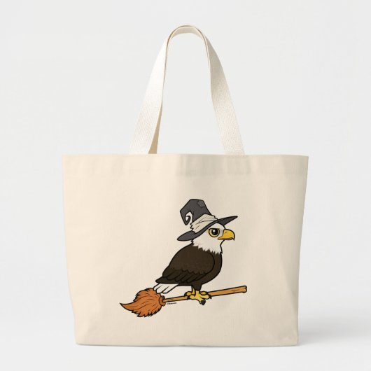 Bald Eagle Halloween Grote Tote Bag (Voorkant)
