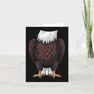 Bald Eagle Halloween Outfit Grappig Eenvoudige Kin Kaart