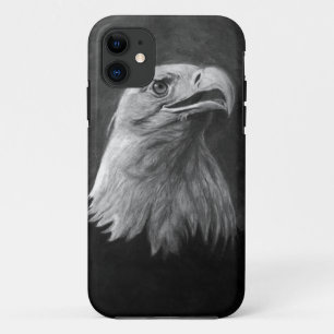 Bald Eagle, handgetekende grafiet Case-Mate iPhone Case