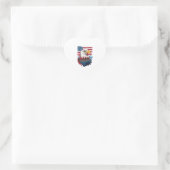 Bald Eagle Hart Sticker (Tas)