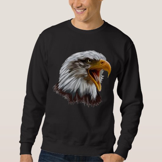 Bald Eagle Head Birdwatch Fan Trui (Voorkant)