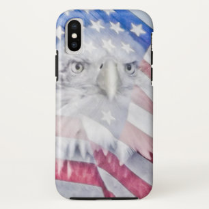 Bald Eagle Head & de Amerikaanse vlag I Case-Mate iPhone Case