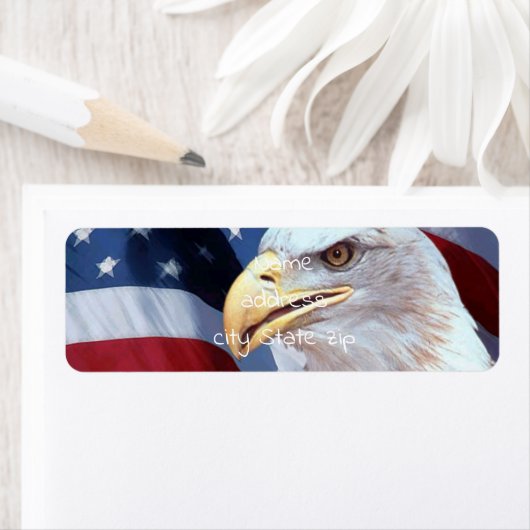 Bald Eagle head Etiket (Insitu)