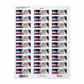 Bald Eagle head Etiket (Full Sheet)