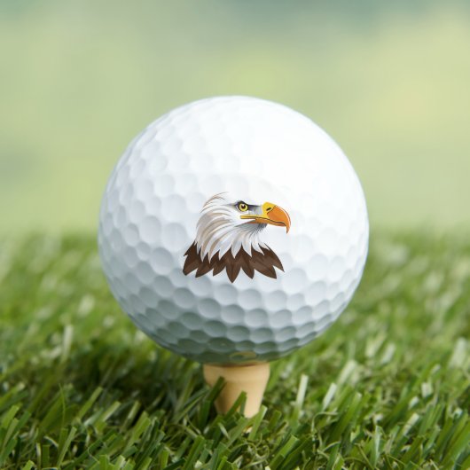 Bald eagle head golfballen (Insitu Shirt)