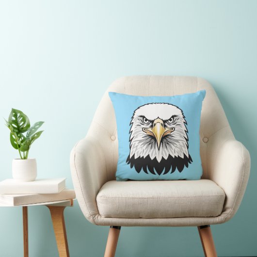 Bald eagle head kussen (Stoel)