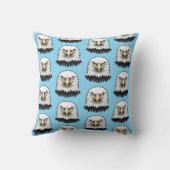 Bald eagle head kussen (Achterkant)