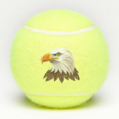 Bald eagle head tennisballen (Achterkant)