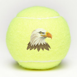 Bald eagle head tennisballen