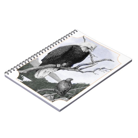 Bald Eagle  Illustratie Notitieboek (Linkerzijde)
