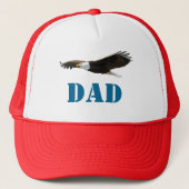 Bald Eagle Illustration for DAD Trucker Hat Trucker Pet (Voorkant)