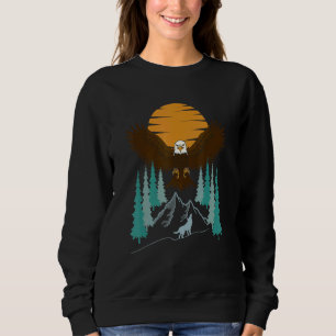 Bald Eagle Imprint North American Patriotic Bird R Trui