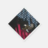 Bald Eagle in American Flag Abstract Servet (Hoek)