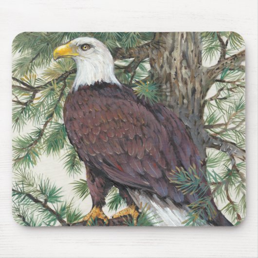 Bald Eagle in Branch Muismat (Voorkant)