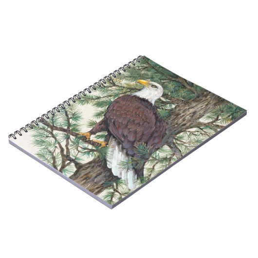 Bald Eagle in Branch Notitieboek (Linkerzijde)