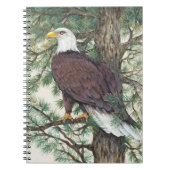 Bald Eagle in Branch Notitieboek (Voorkant)