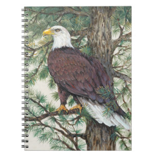 Bald Eagle in Branch Notitieboek