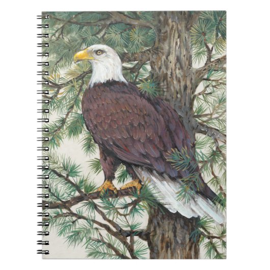 Bald Eagle in Branch Notitieboek (Voorkant)