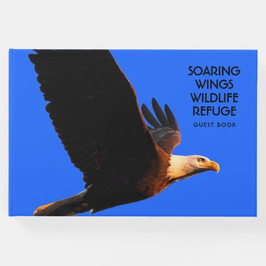 Bald Eagle in de Natuur van de Flight Wildlife Gastenboek (Voorkant)