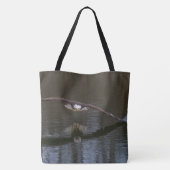 Bald Eagle in Flight Canvas tas (Achterkant)
