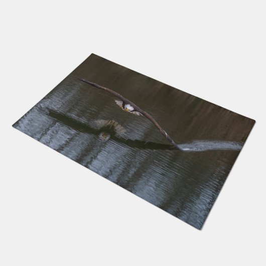 Bald Eagle in Flight Deurmat (Schuin)