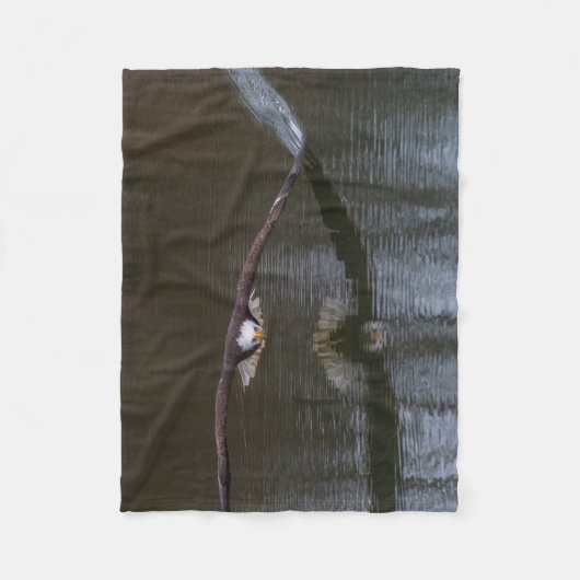 Bald Eagle in Flight Fleece Deken (Voorkant)