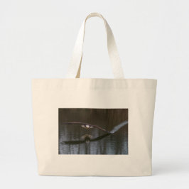 Bald Eagle in Flight Grote Tote Bag