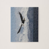 Bald Eagle in Flight, Haliaeetus leucocephalus, Legpuzzel (Verticaal)