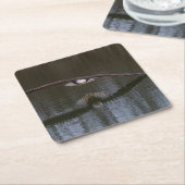 Bald Eagle in Flight Kartonnen Onderzetters (Schuin)