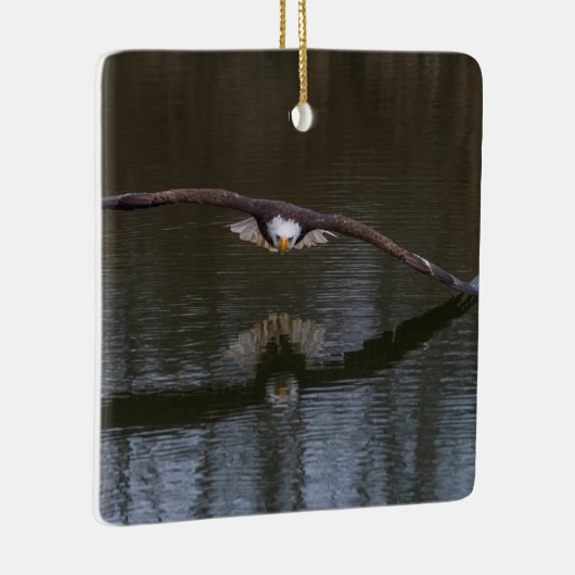 Bald Eagle in Flight Keramisch Ornament (Rechts)