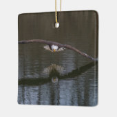 Bald Eagle in Flight Keramisch Ornament (Links)