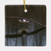 Bald Eagle in Flight Keramisch Ornament (Voorkant)