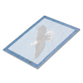 Bald eagle in flight notitieblok (Schuin)