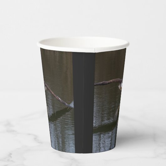 Bald Eagle in Flight Paper Cups Papieren Bekers (Rechts)