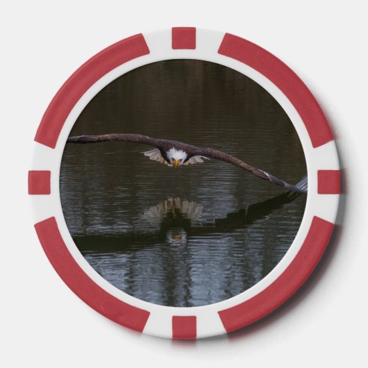 Bald Eagle in Flight Poker Chips (Voorkant)