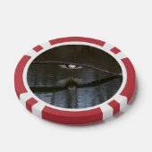 Bald Eagle in Flight Poker Chips (Enkel)