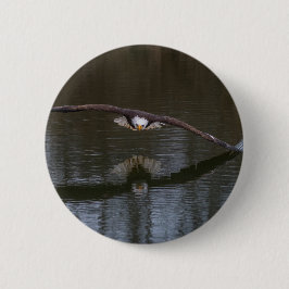 Bald Eagle in Flight Ronde Button 5,7 Cm