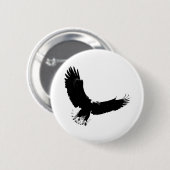 Bald Eagle in Flight Ronde Button 5,7 Cm (Voorkant /achterkant)