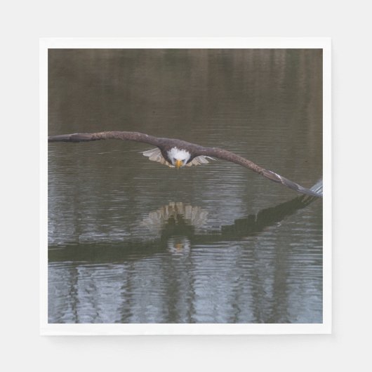 Bald Eagle in Flight Servet (Voorkant)