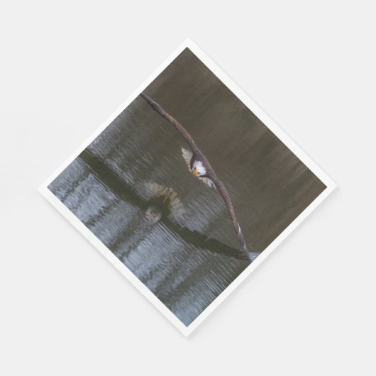 Bald Eagle in Flight Servet (Hoek)