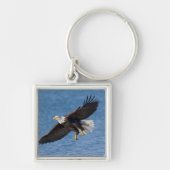 Bald eagle in flight sleutelhanger (Voorkant)