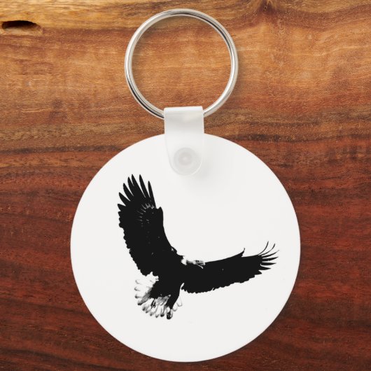 Bald Eagle in Flight Sleutelhanger (Voorkant)