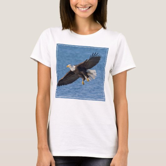 Bald eagle in flight t-shirt (Voorkant)