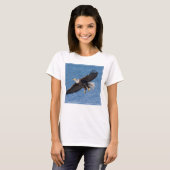 Bald eagle in flight t-shirt (Voorkant volledig)