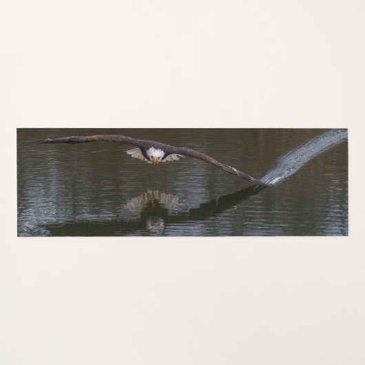 Bald Eagle in Flight Yogamat (Achterkant (horizontaal))