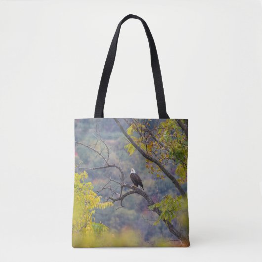 Bald Eagle in het najaar Tote Bag (Voorkant)